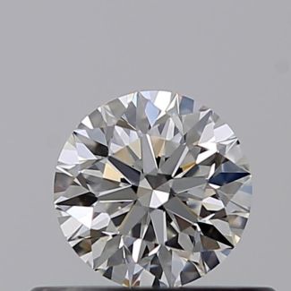 0.35 Carat Round F VVS2 EX GIA Natural Diamond