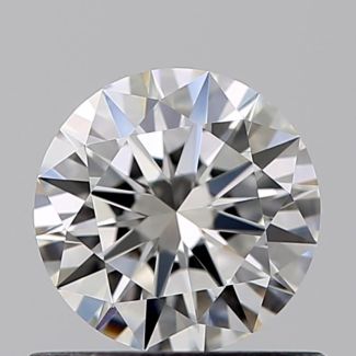 0.55 Carat Round I VVS1 EX GIA Natural Diamond