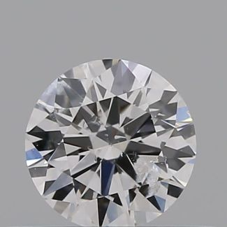 0.30 Carat Round D I1 VG EX GIA Natural Diamond