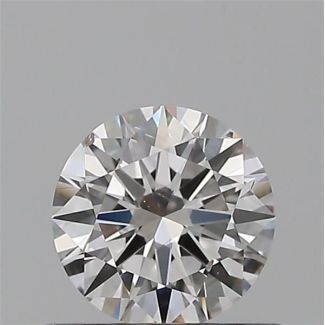 0.44 Carat Round F SI1 EX GIA Natural Diamond