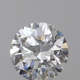 0.41 Carat Round D VVS2 EX GIA Natural Diamond