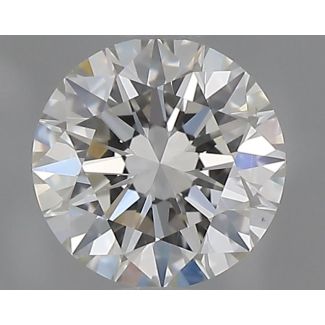 0.5 Carat Round H VS2 EX GIA Natural Diamond