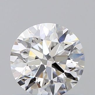 0.6 Carat Round D VVS2 EX VG GIA Natural Diamond