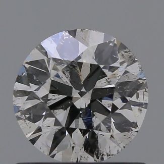 0.6 Carat Round F SI1 EX VG GIA Natural Diamond