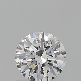 0.54 Carat Round D VVS1 EX GIA Natural Diamond