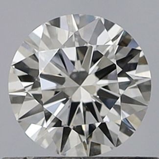 0.55 Carat Round D VVS1 EX GIA Natural Diamond