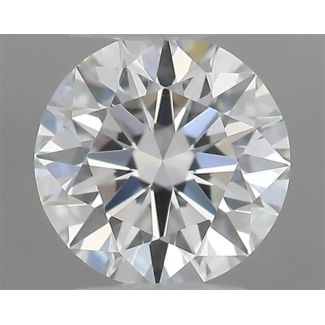 0.20 Carat Round F VVS1 EX VG GIA Natural Diamond