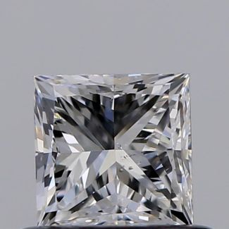 0.50 Carat Princess E SI1 - EX GD GIA Natural Diamond