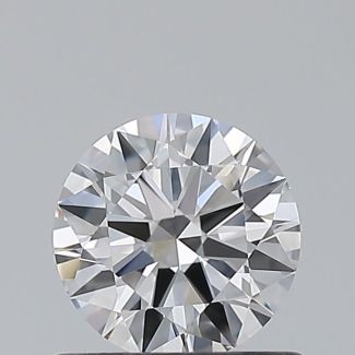 0.6 Carat Round D VVS2 EX GIA Natural Diamond