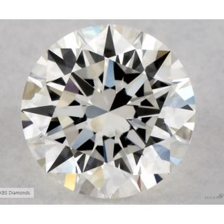 0.41 Carat Round H VS1 EX GIA Natural Diamond