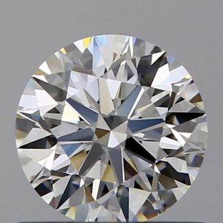 0.61 Carat Round H VS1 EX GIA Natural Diamond