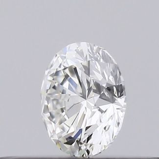 0.23 Carat Round F VVS2 EX GIA Natural Diamond