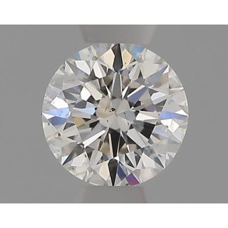 0.30 Carat Round H SI1 EX VG GIA Natural Diamond