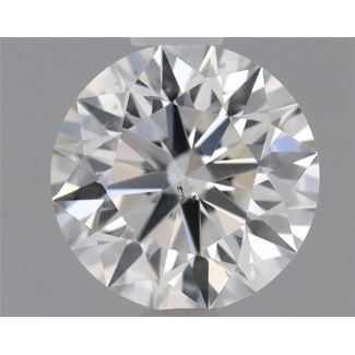 0.64 Carat Round H SI1 EX GIA Natural Diamond