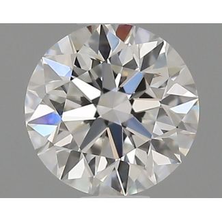 0.5 Carat Round F VVS1 EX GIA Natural Diamond