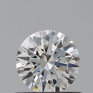 0.51 Carat Round F VVS1 EX GIA Natural Diamond