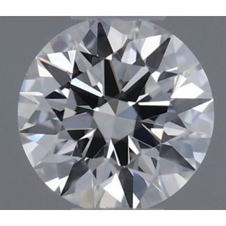 0.26 Carat Round G VVS2 EX GIA Natural Diamond