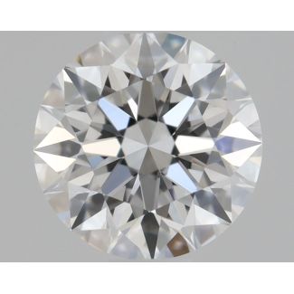 0.51 Carat Round D VVS2 EX GIA Natural Diamond