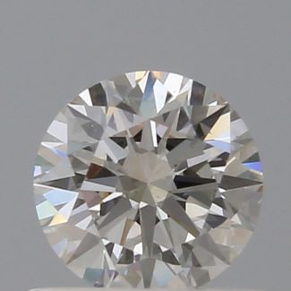 0.53 Carat Round J VS1 EX GIA Natural Diamond