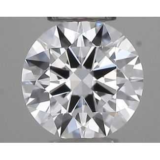 0.18 Carat Round D VVS1 EX VG GIA Natural Diamond