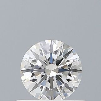 0.43 Carat Round F VVS2 EX GIA Natural Diamond