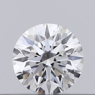 0.18 Carat Round D VVS1 EX VG GIA Natural Diamond