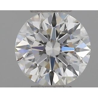 0.40 Carat Round H VVS1 EX GIA Natural Diamond