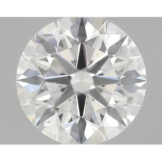 0.51 Carat Round H SI1 EX GIA Natural Diamond