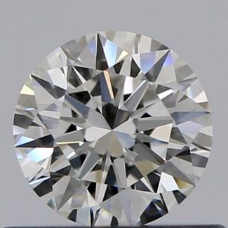 0.45 Carat Round H VVS1 EX GIA Natural Diamond