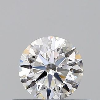 0.42 Carat Round F VVS2 EX GIA Natural Diamond