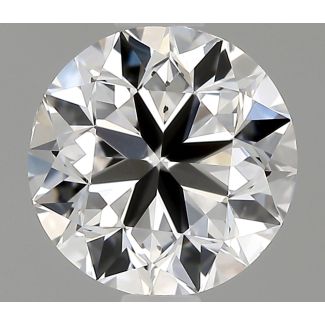 0.78 Carat Round D VS2 VG EX GIA Natural Diamond