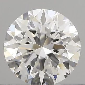 0.50 Carat Round F VVS2 VG EX GIA Natural Diamond