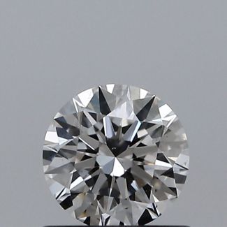 0.55 Carat Round F SI1 EX GIA Natural Diamond