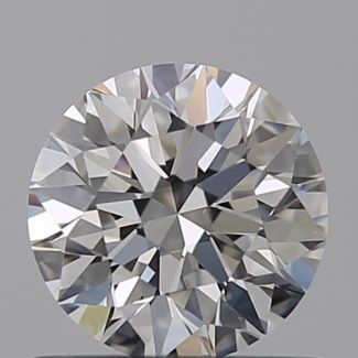 0.84 Carat Round F VVS1 EX GIA Natural Diamond