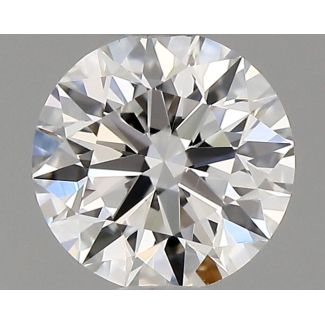 0.40 Carat Round F VS1 EX VG GIA Natural Diamond