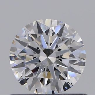 0.55 Carat Round D SI1 EX GIA Natural Diamond