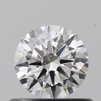 0.45 Carat Round F VVS2 VG EX GIA Natural Diamond