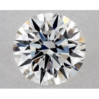 0.46 Carat Round D VVS1 EX VG GIA Natural Diamond