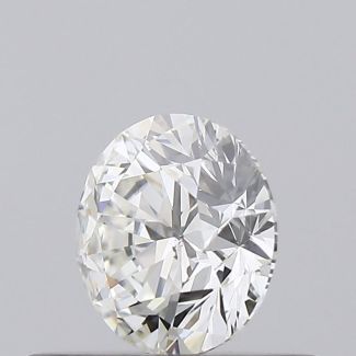 0.37 Carat Round H SI1 EX GIA Natural Diamond