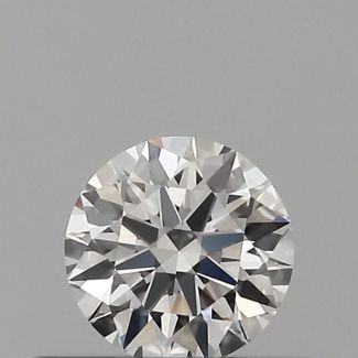 0.27 Carat Round F VVS1 EX GIA Natural Diamond