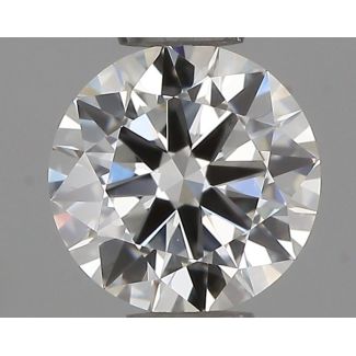 0.41 Carat Round F VVS1 EX IGI Natural Diamond