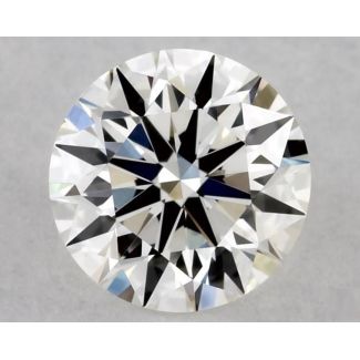 0.5 Carat Round H VS1 EX GIA Natural Diamond