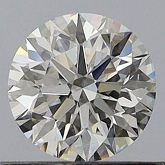 0.56 Carat Round F VVS1 EX GIA Natural Diamond