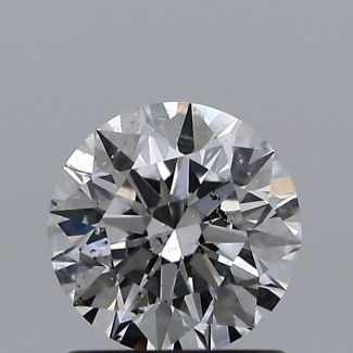 0.91 Carat Round D SI2 EX GIA Natural Diamond