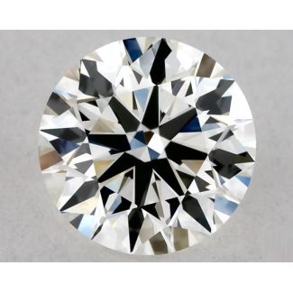 0.6 Carat Round H VVS2 EX GIA Natural Diamond