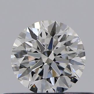 0.33 Carat Round F VS1 EX GIA Natural Diamond