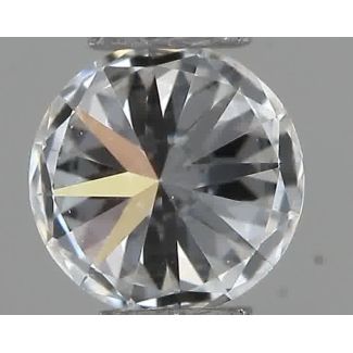 0.19 Carat Round F VVS2 EX VG GIA Natural Diamond