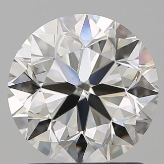 1.50 Carat Round J VS2 VG EX GIA Natural Diamond