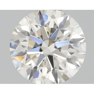 0.56 Carat Round H VVS2 EX IGI Natural Diamond