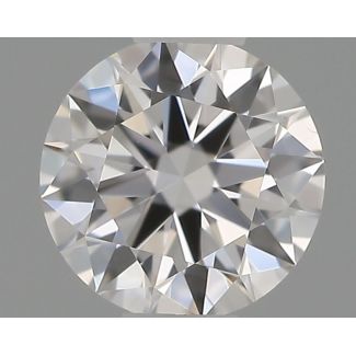 0.31 Carat Round D VVS2 EX GIA Natural Diamond